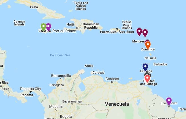 Carribean Locations